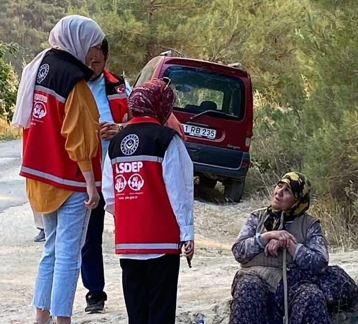 Bilecik Aile ve Sosyal Hizmetler İl Müdürlüğü, Gölpazarı'ndaki orman yangınından