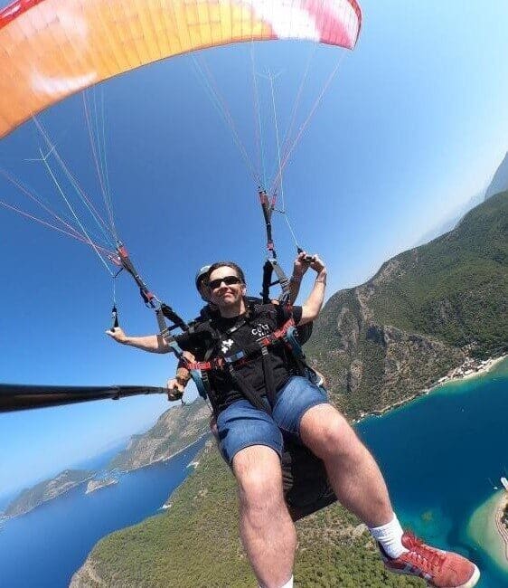Fethiye'yi ilk kez ziyaret eden 47 yaşındaki görme engelli Paul