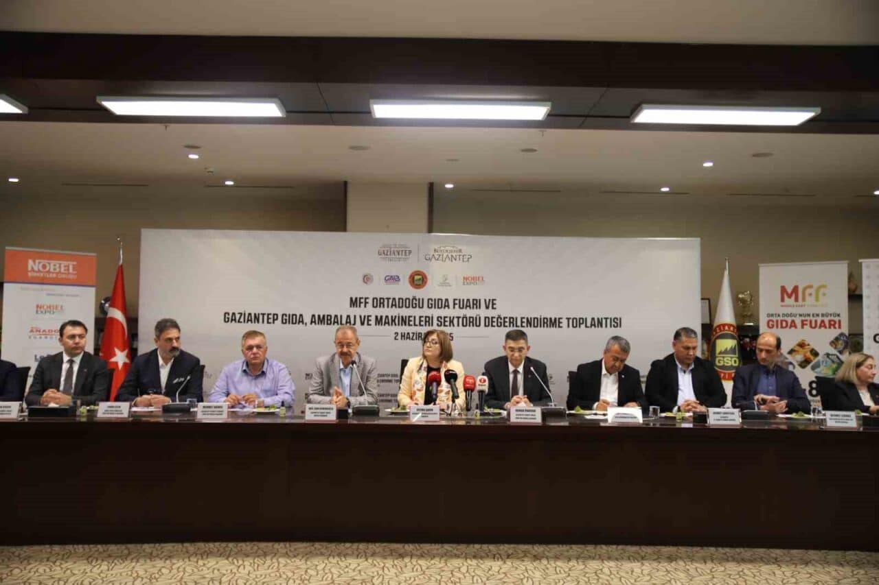 Gaziantep Sanayi Odası ev sahipliğinde düzenlenen "MFF Ortadoğu Gıda Fuarı"nda,