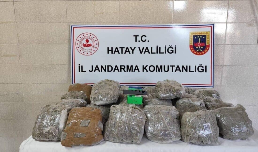 Hatay'da gerçekleştirilen operasyonla Jandarma, uyuşturucu ve kaçakçılıkla mücadele kapsamında 23