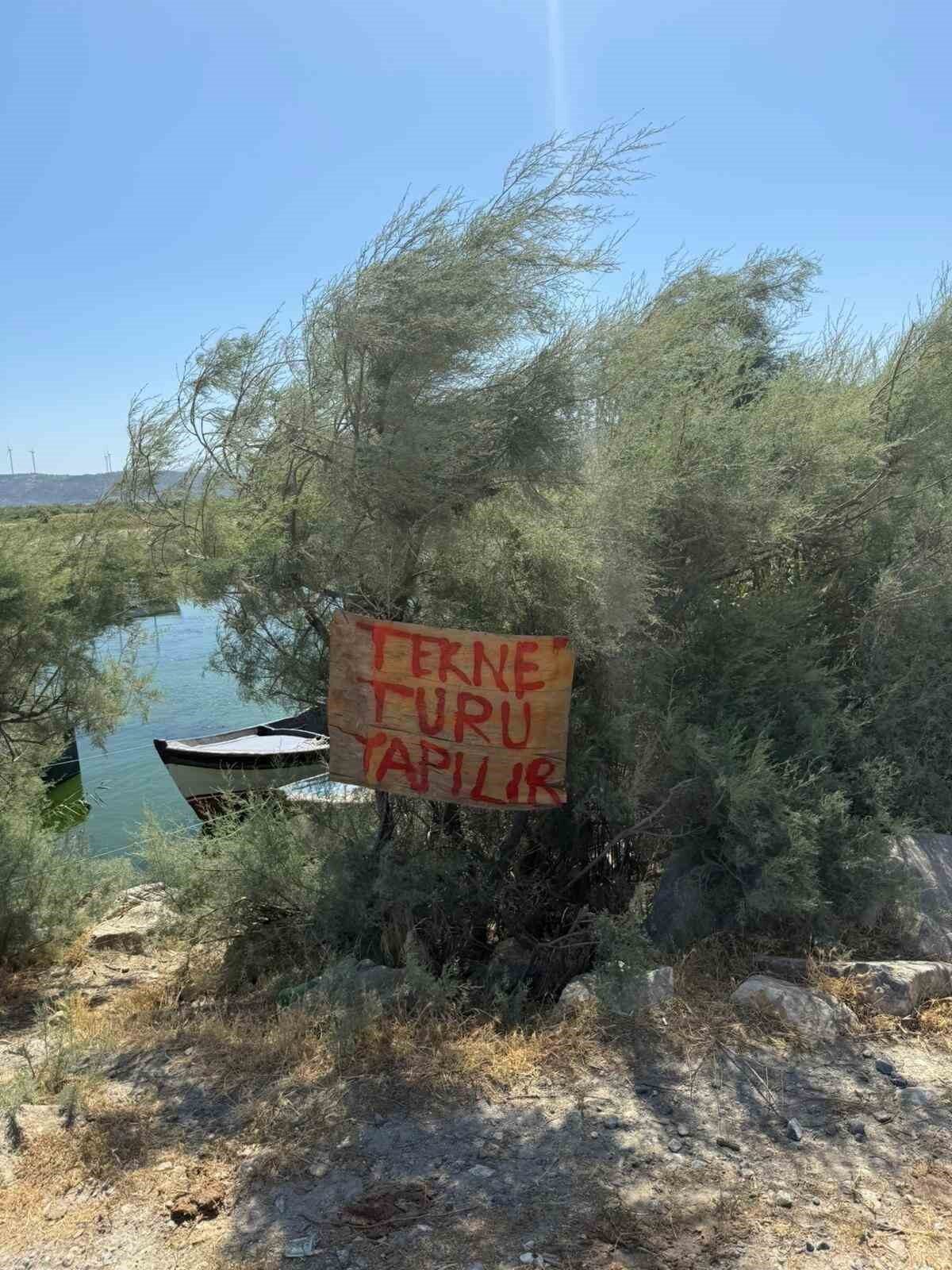 Söke ilçesinde, Bafa Gölü'nde izinsiz tekne turları düzenleyen M.K. hakkında,