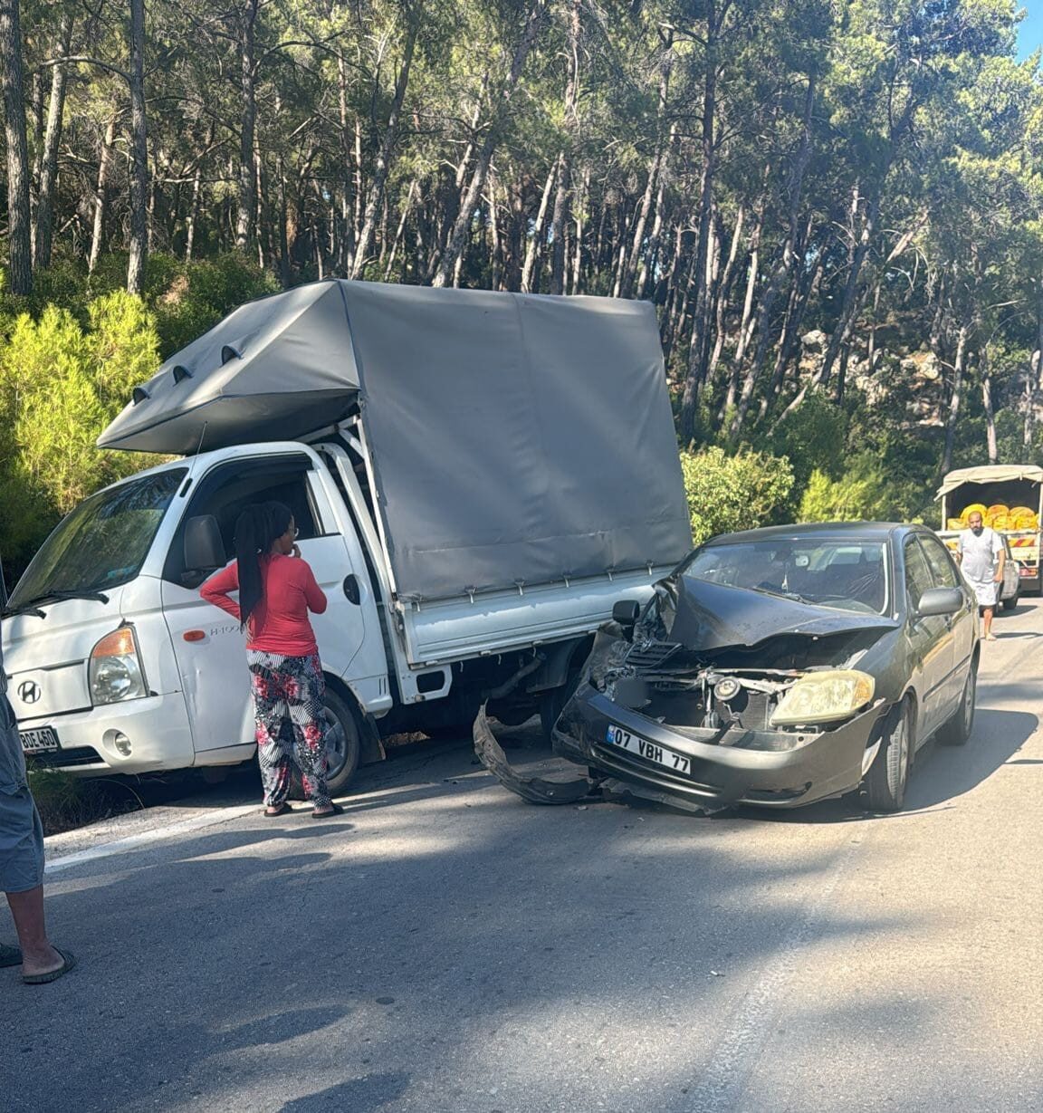Antalya'nın Kumluca ilçesinde Mavikent Mahallesi'nde meydana gelen trafik kazasında İsmail