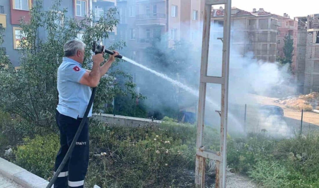 Karaman’da meydana gelen ot yangını, evlere ve araçlara ulaşmadan kontrol altına alındı. Karaman'da Tabduk Emre Mahallesi'nde çıkan ot yangını, polis ekiplerinin müdahalesiyle