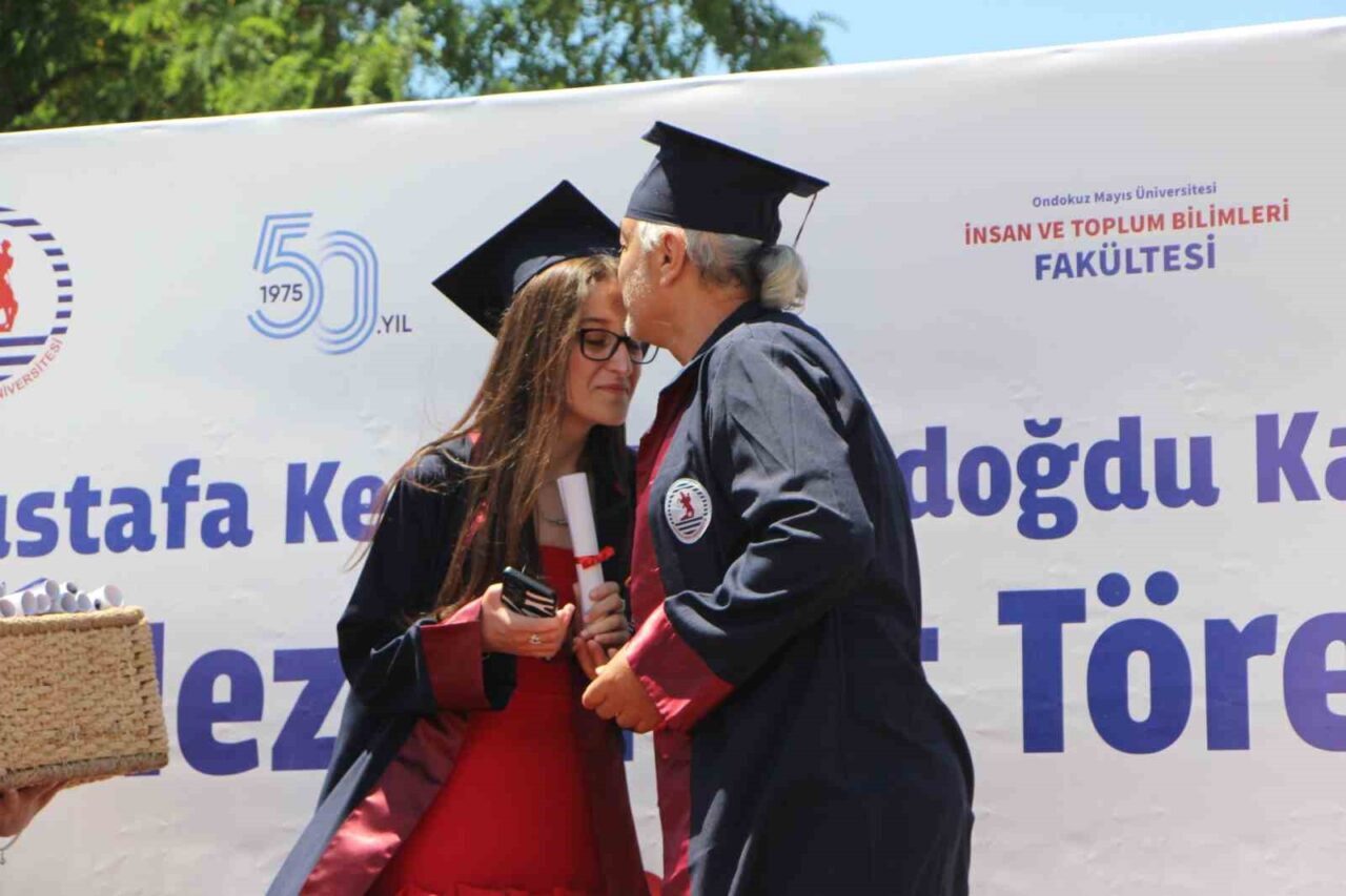 Ondokuz Mayıs Üniversitesi İletişim Fakültesi'nden, kas hastalığına rağmen 3. olarak