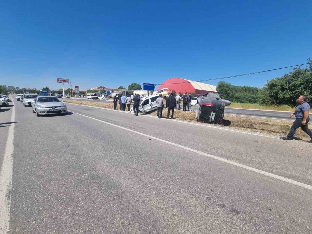 Kastamonu-Sinop karayolu Gömeç köyü yakınlarında meydana gelen trafik kazasında, H.S.
