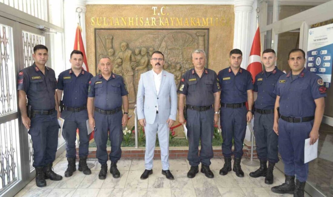 Sultanhisar Kaymakamı Ali Ekber Ateş, ilçeden ayrılan İlçe Jandarma Komutanlığı