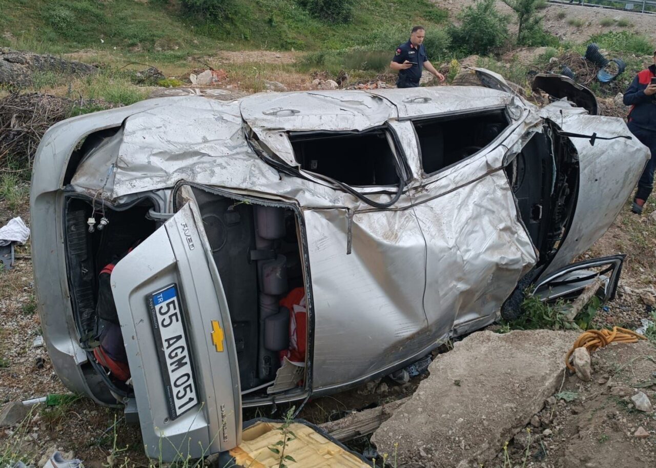 Samsun’un Ladik ilçesinde meydana gelen trafik kazasında, Ümit Kısa’nın kullandığı