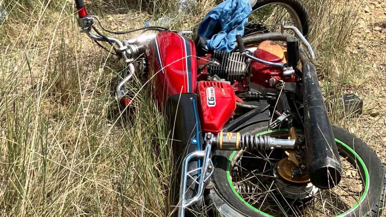 Kırıkkale-Kırşehir karayolunda R.O. isimli sürücünün kontrolünü kaybettiği motosiklet şarampole devrildi.