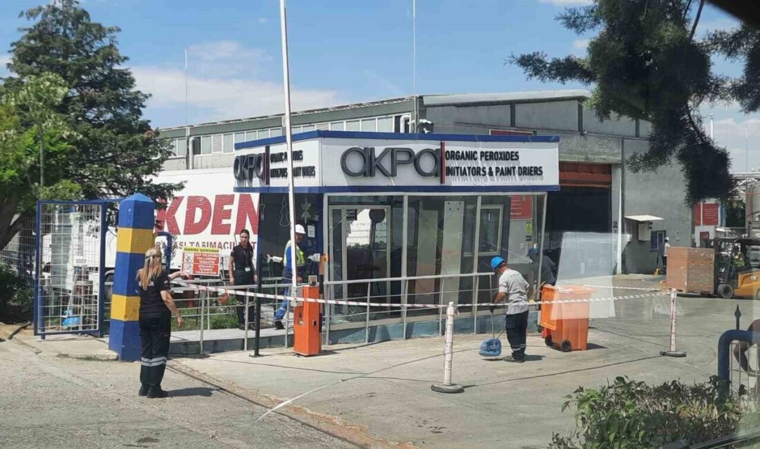 Tekirdağ'ın Muratlı ilçesinde bir tır geri manevra yapmakta iken kimya
