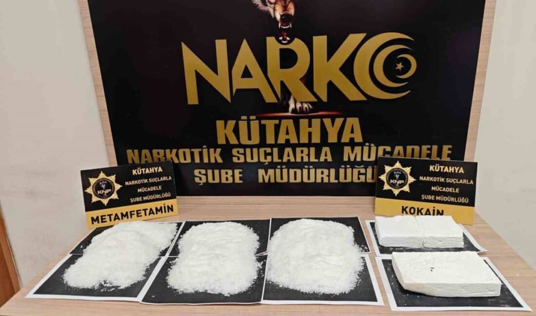 Kütahya'da Narkotik Suçlarla Mücadele Şube Müdürlüğü, Tavşanlı'da düzenlediği operasyonda 2