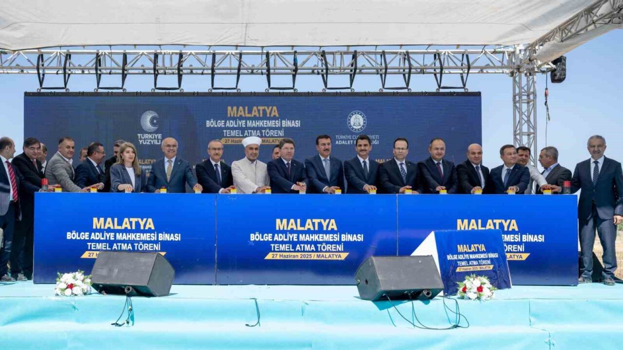 Adalet Bakanı Yılmaz Tunç, Malatya'da Bölge Adliye Mahkemesi temel atma