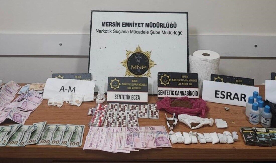 Mersin'de uyuşturucu ile mücadele kapsamında yapılan operasyonlarda 267 kişi yakalandı.