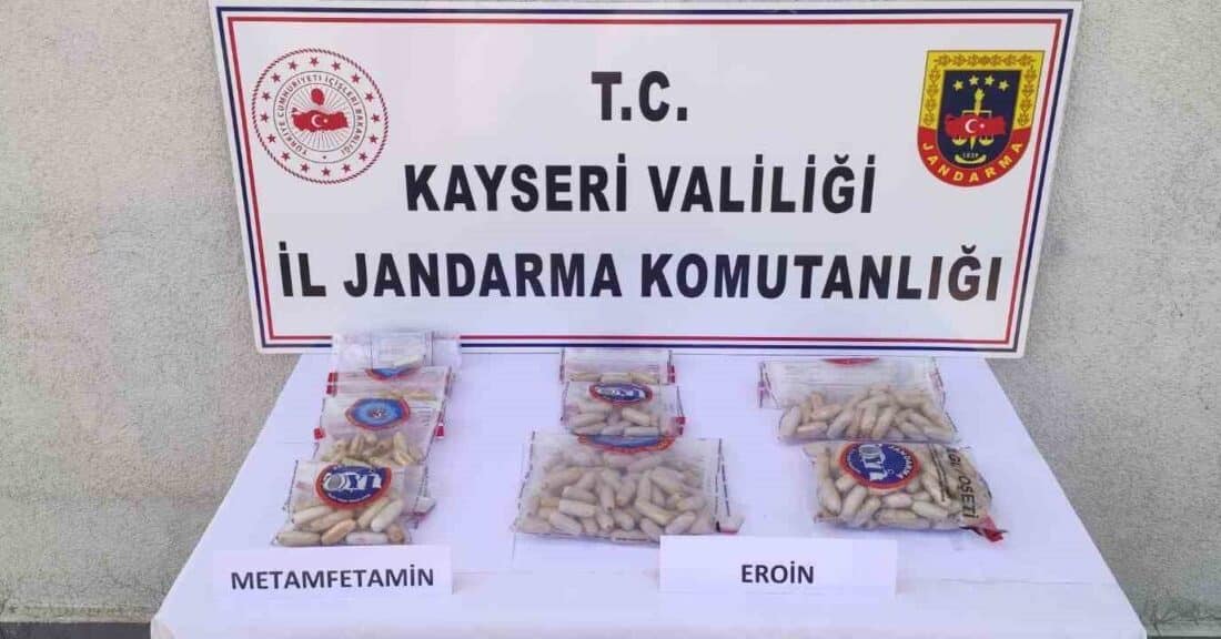 Kayseri İl Jandarma Komutanlığı, İran uyruklu 3 kişinin mide ve