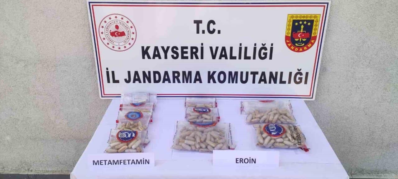 Kayseri İl Jandarma Komutanlığı, İran uyruklu 3 kişinin mide ve