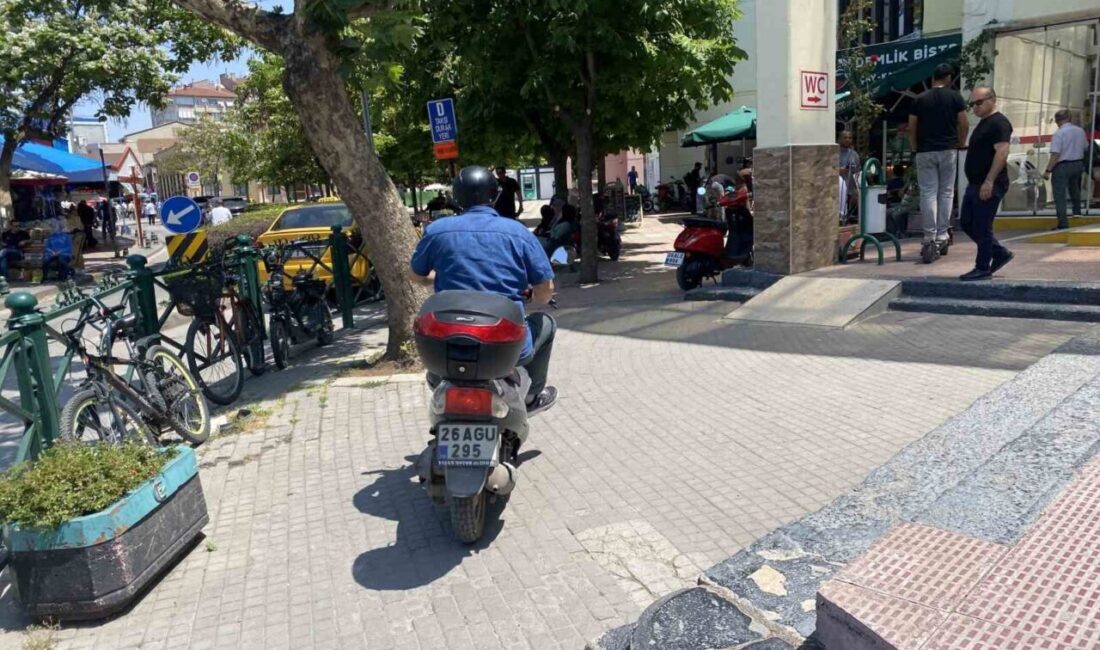 Eskişehir'de artan motosiklet kullanımı, trafiğe kapalı alanların ihlaline yol açarak
