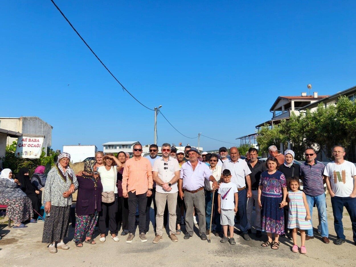 Mudanya’nın Mesudiye Mahallesi'nde İmar Yasasına Takılanlar Derneği Başkanı İbrahim Hacıoğlu,