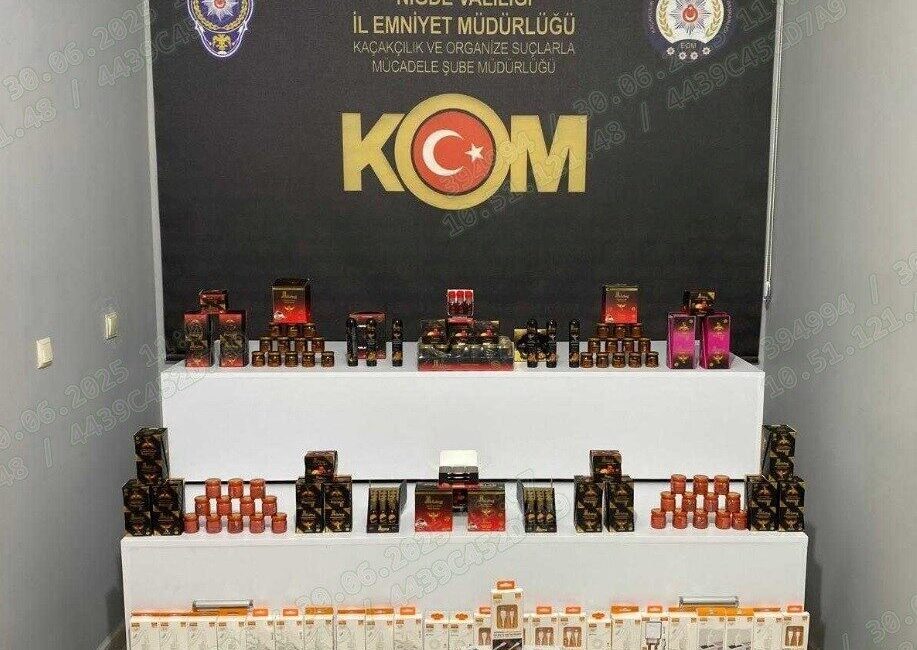 Niğde'de Cumhuriyet Başsavcılığı'nın talimatıyla, Kaçakçılık ve Organize Suçlarla Mücadele Şube