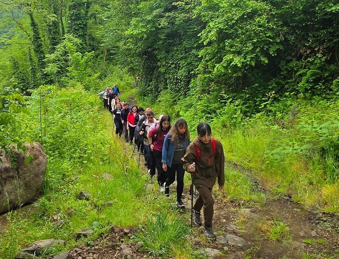 Ordu'da 62 sporcunun katıldığı zorlu doğa yürüyüşü, Perşembe ilçesi Şenyurt
