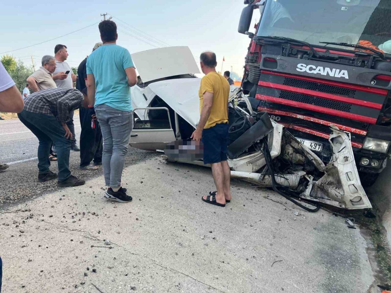Osmaniye'nin Kadirli ilçesinde tır ile otomobilin çarpışması sonucu Serkan Daş