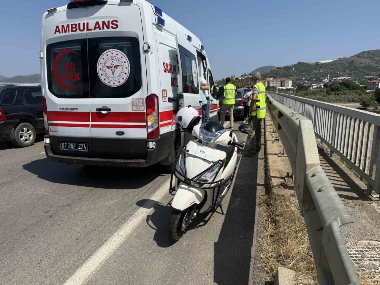 Antalya'nın Gazipaşa ilçesinde otomobil ve motosikletin çarpışması sonucunda Erhan B.