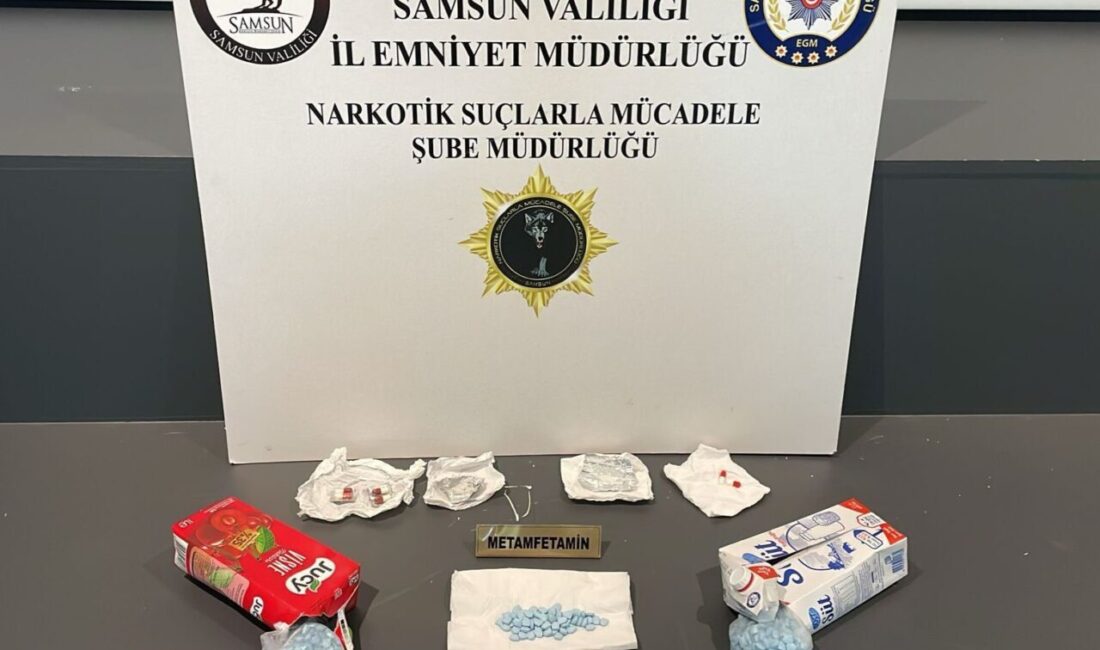 Samsun'da polis, yapılan operasyonda N.Y. (38) ve B.K. (20) isimli