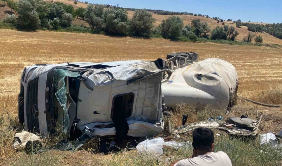 Adıyaman Gölbaşı'nda Ali K. yönetimindeki tır, direksiyon hakimiyetinin kaybolması sonucu