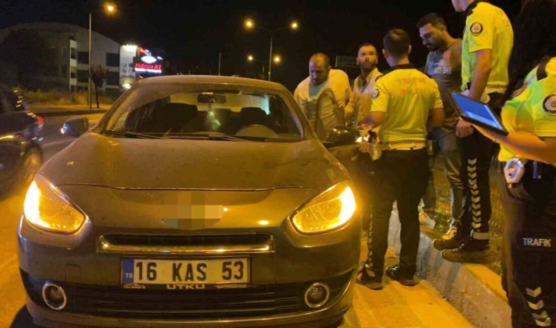 Bursa'nın İnegöl ilçesinde Hakan K. (29) alkollü araç kullanırken durarak