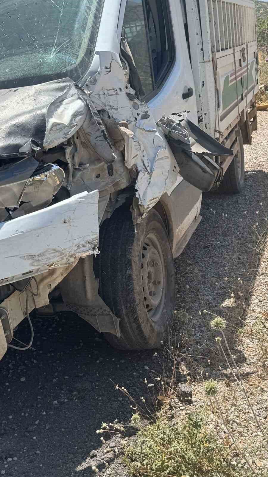 Siirt’in Pervari ilçesinde minibüs ve kamyonetin çarpışması sonucu bir kişi