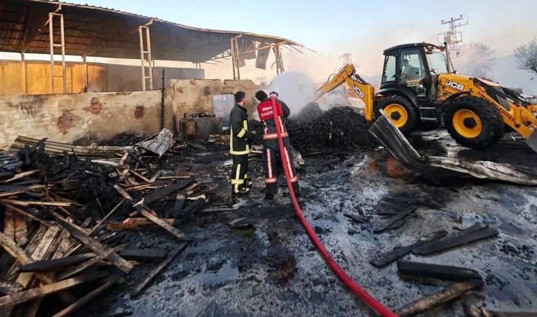 Kütahya'nın Simav ilçesindeki bir palet fabrikasında çıkan yangın, itfaiye ekiplerinin