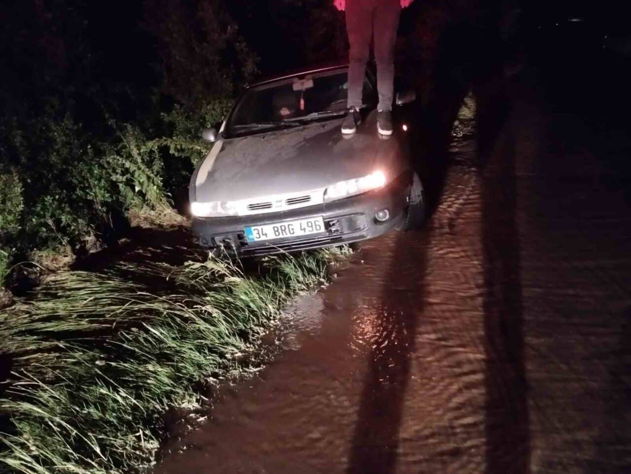 Kastamonu'nun Daday ilçesinde sulama için tasarlanan borunun patlaması sonucu Ergin