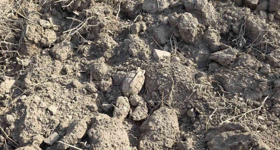 Haymana'da Sezgin Balıkçı, tarlasında Sakarya Meydan Muharebesi'ne ait patlamamış el