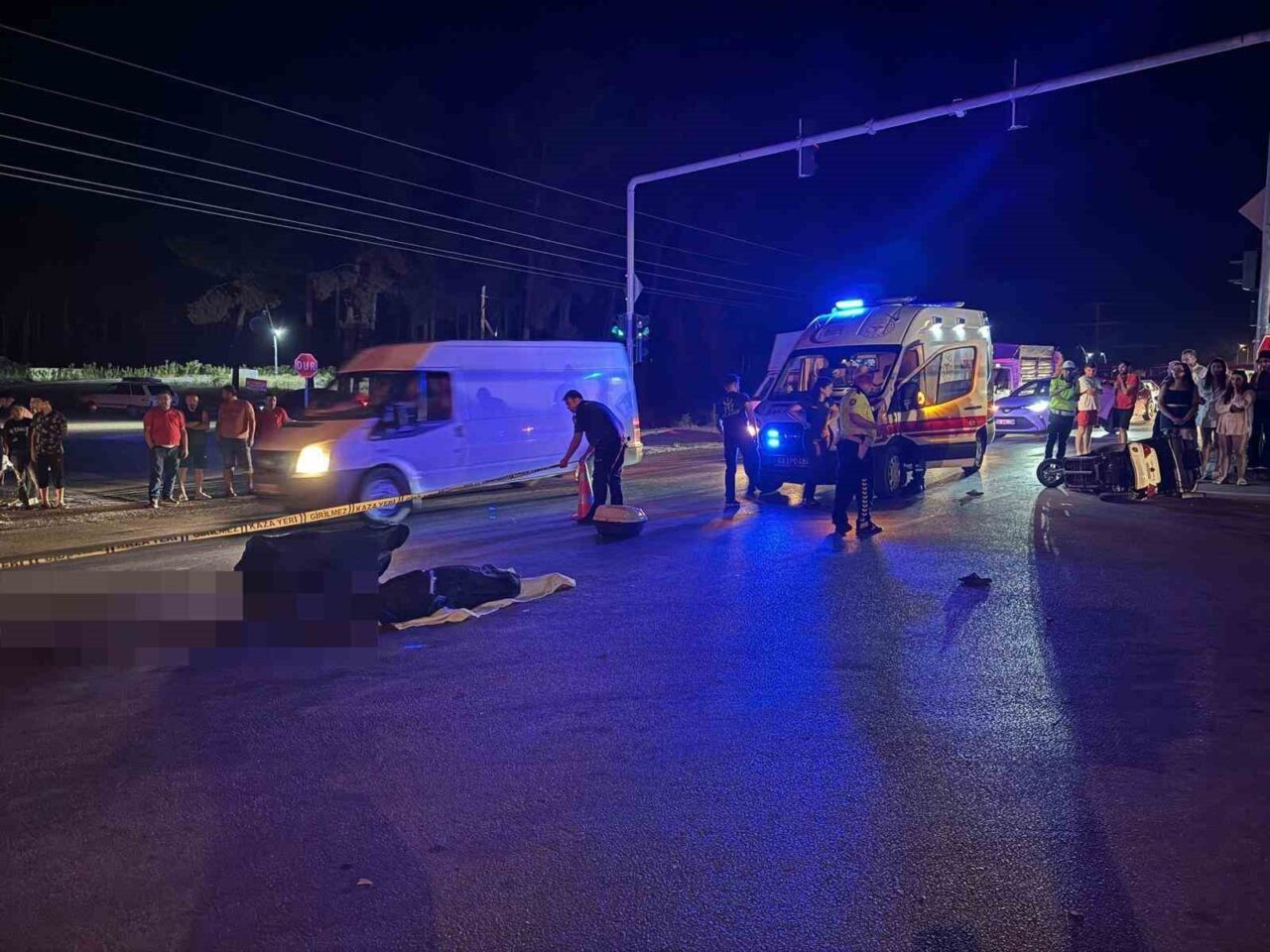 Muğla'nın Fethiye ilçesinde, Şengül Yücel'in (45) kullandığı elektrikli motosiklet, bir