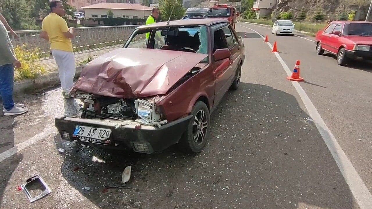 Erzurum'un Tortum ilçesinde meydana gelen trafik kazasında, 25 AS 529