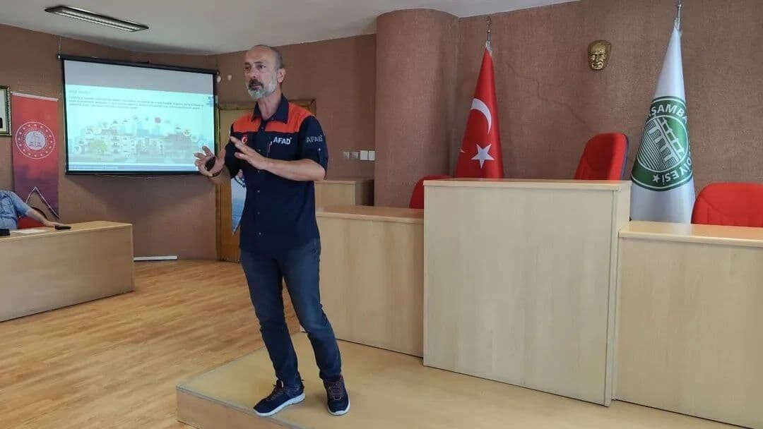 Samsun Çarşamba Denetimli Serbestlik Müdürlüğü, yükümlülerin doğal afetler konusunda bilinçlendirilmesi