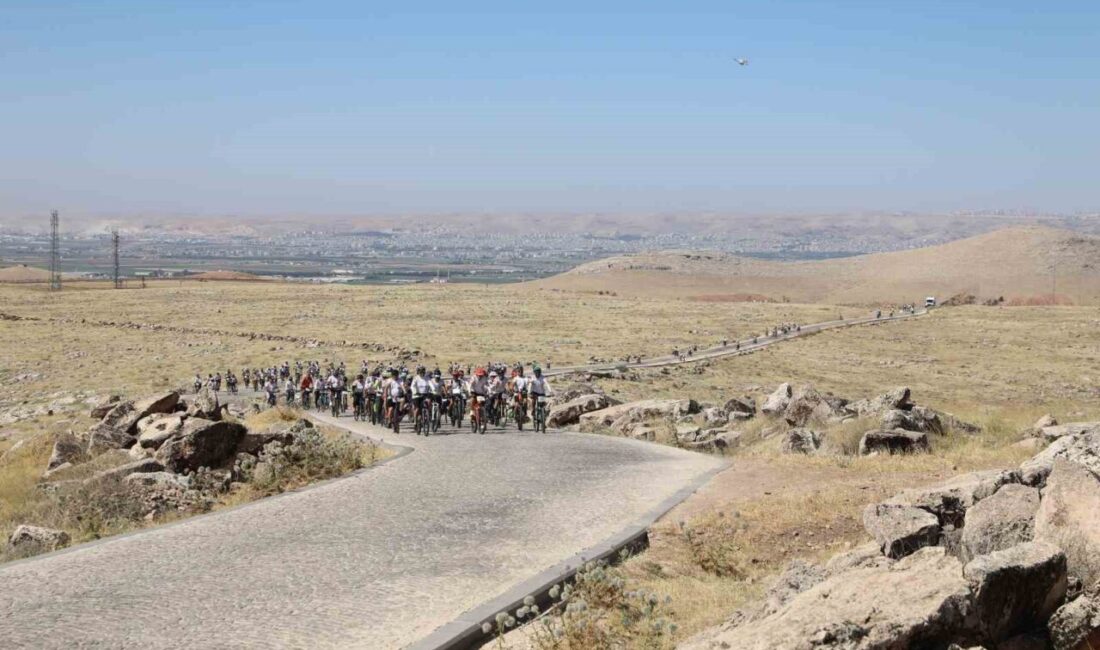 Şanlıurfa'nın Haliliye Belediyesi ev sahipliğinde düzenlenen 1. Göbeklitepe Bisiklet Festivali,