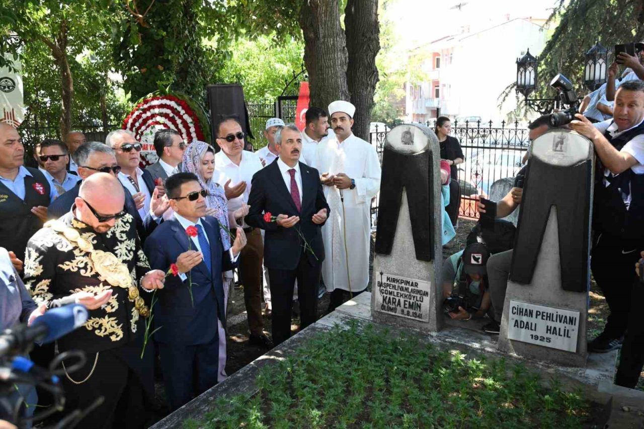Edirne’de düzenlenen 664. Kırkpınar Yağlı Güreşleri Ağa Karşılama Töreni’nde, 2024
