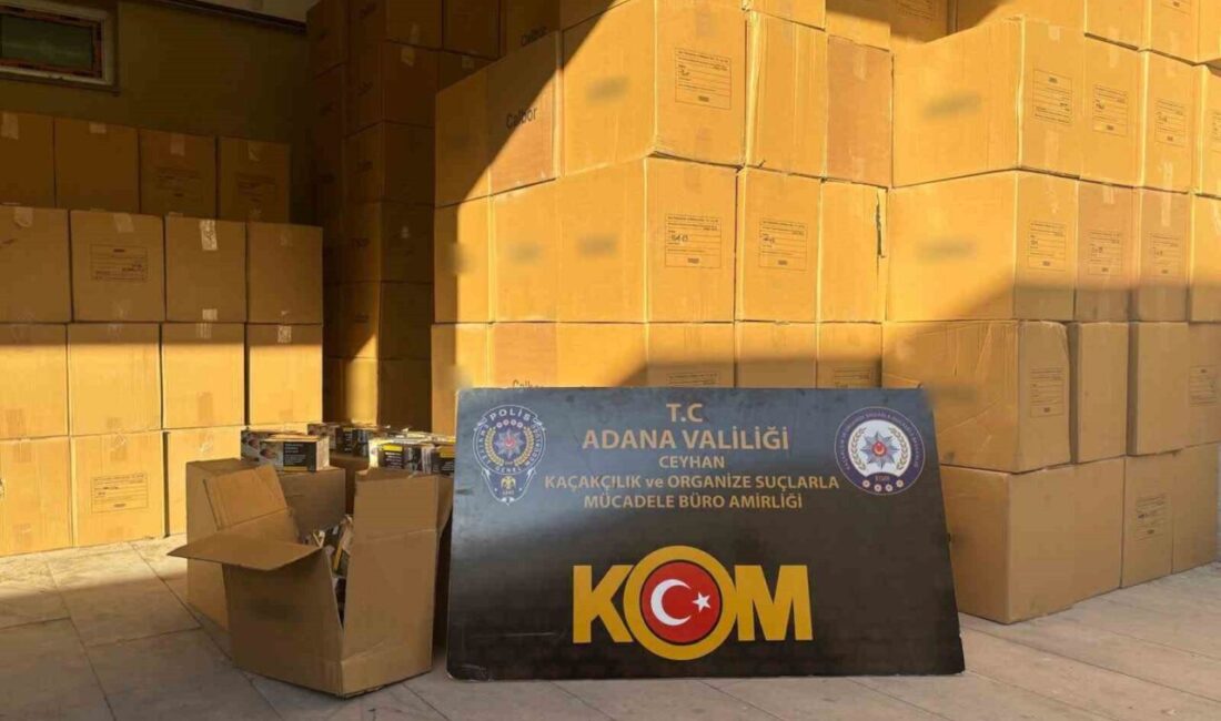Adana'nın Ceyhan ilçesinde gerçekleştirilen operasyonda, 6 milyon 500 bin TL