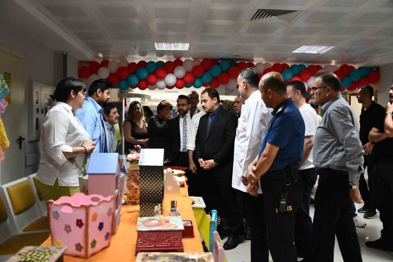 Konya'nın Akşehir Devlet Hastanesi'nde, Toplum Ruh Sağlığı Merkezi'nin el emeği