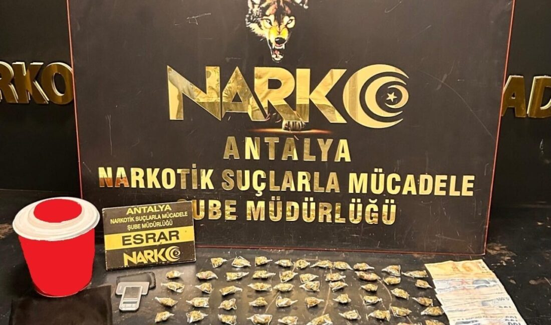 Antalya İl Emniyet Müdürlüğü, son bir haftada uyuşturucu operasyonlarında 27