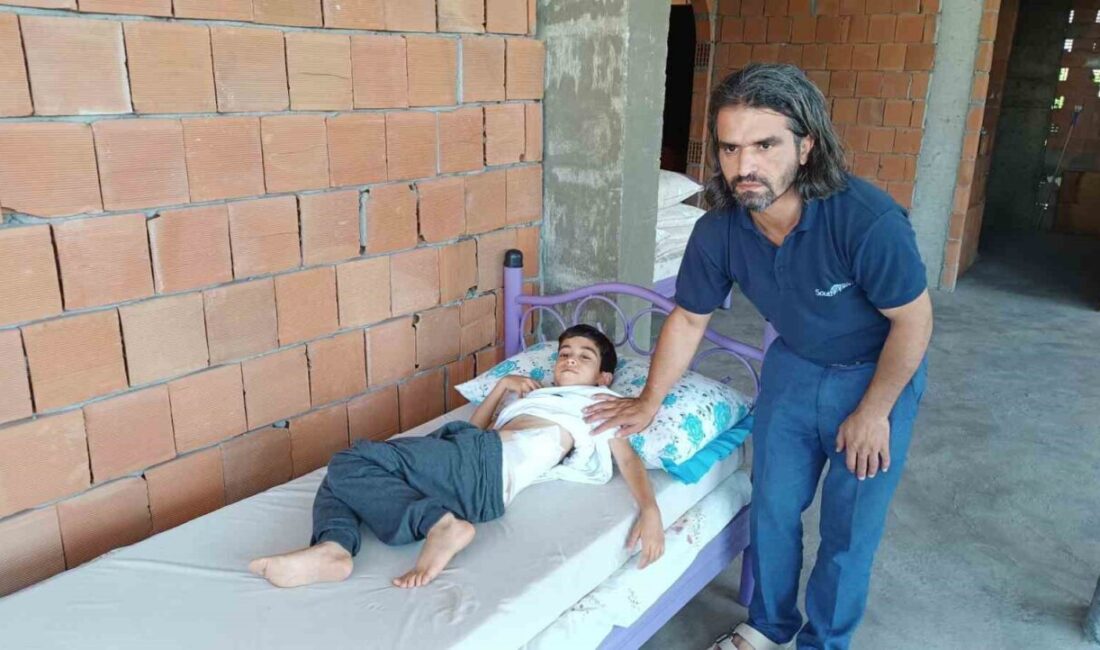 Batman'da 8 yaşındaki Mehmet Zeki Yağmahan, evinin bahçesinde oyun oynarken