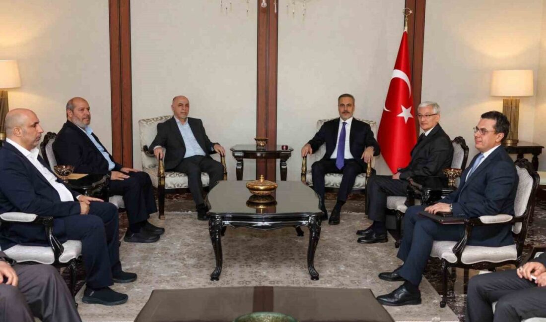 Dışişleri Bakanı Hakan Fidan, Ankara'da Hamas heyetiyle görüştü. Görüşmede, Hamas