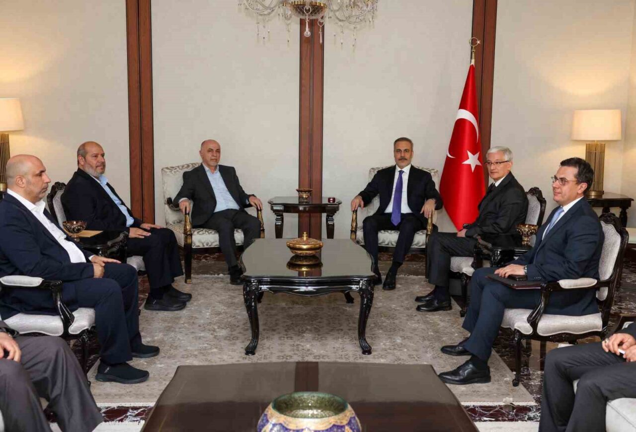 Dışişleri Bakanı Hakan Fidan, Ankara'da Hamas heyetiyle yaptığı görüşmede, Türkiye'nin
