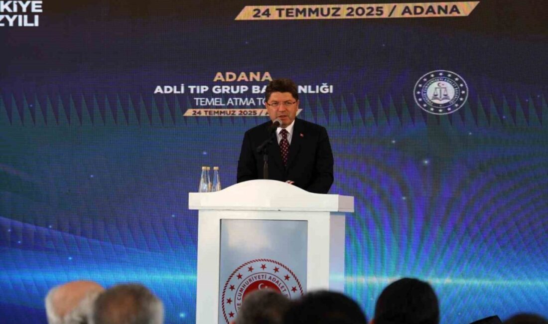Adalet Bakanı Yılmaz Tunç, Adana'daki Adli Tıp Grup Başkanlığı'nın temel