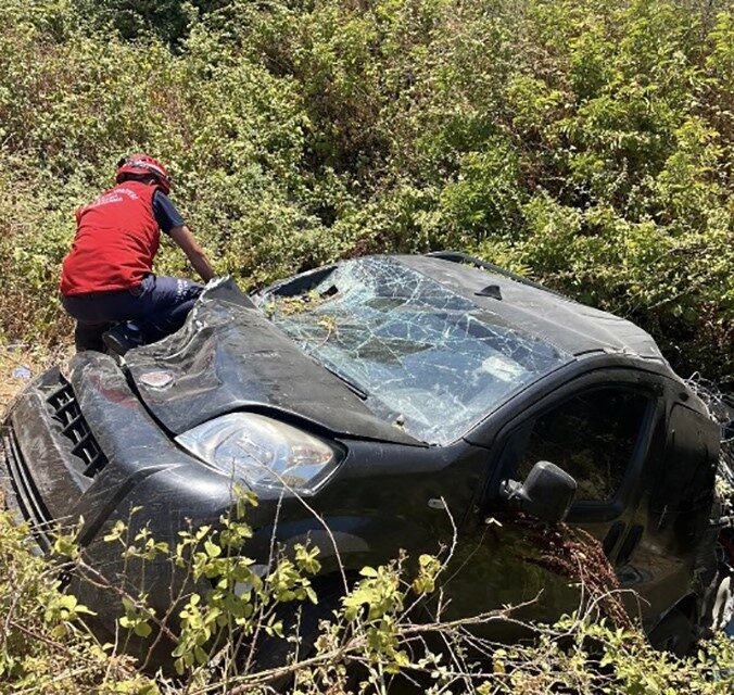 Balıkesir'in Susurluk ilçesinde otomobil ve motosiklet çarpıştı. Kazada motosiklet sürücüsü
