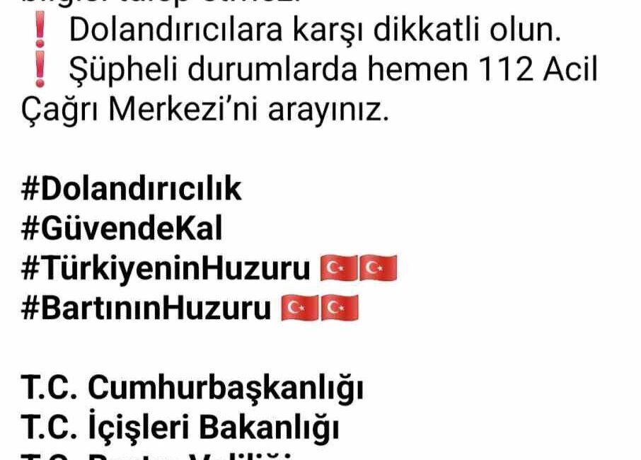 Bartın Emniyet Müdürlüğü, artan dolandırıcılık vakalarına karşı hem faillerle mücadelesini