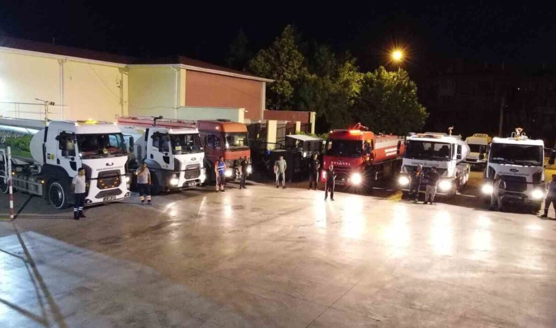 Konya Büyükşehir Belediyesi, Hatay'ın Antakya ilçesindeki orman yangınına müdahale için