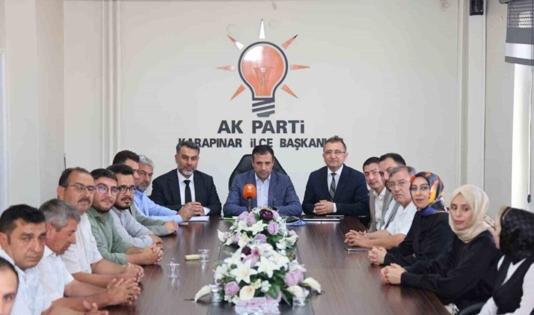 AK Parti Konya İl Başkanı Fatih Özgökçen, Karapınar'da teşkilat buluşmaları,