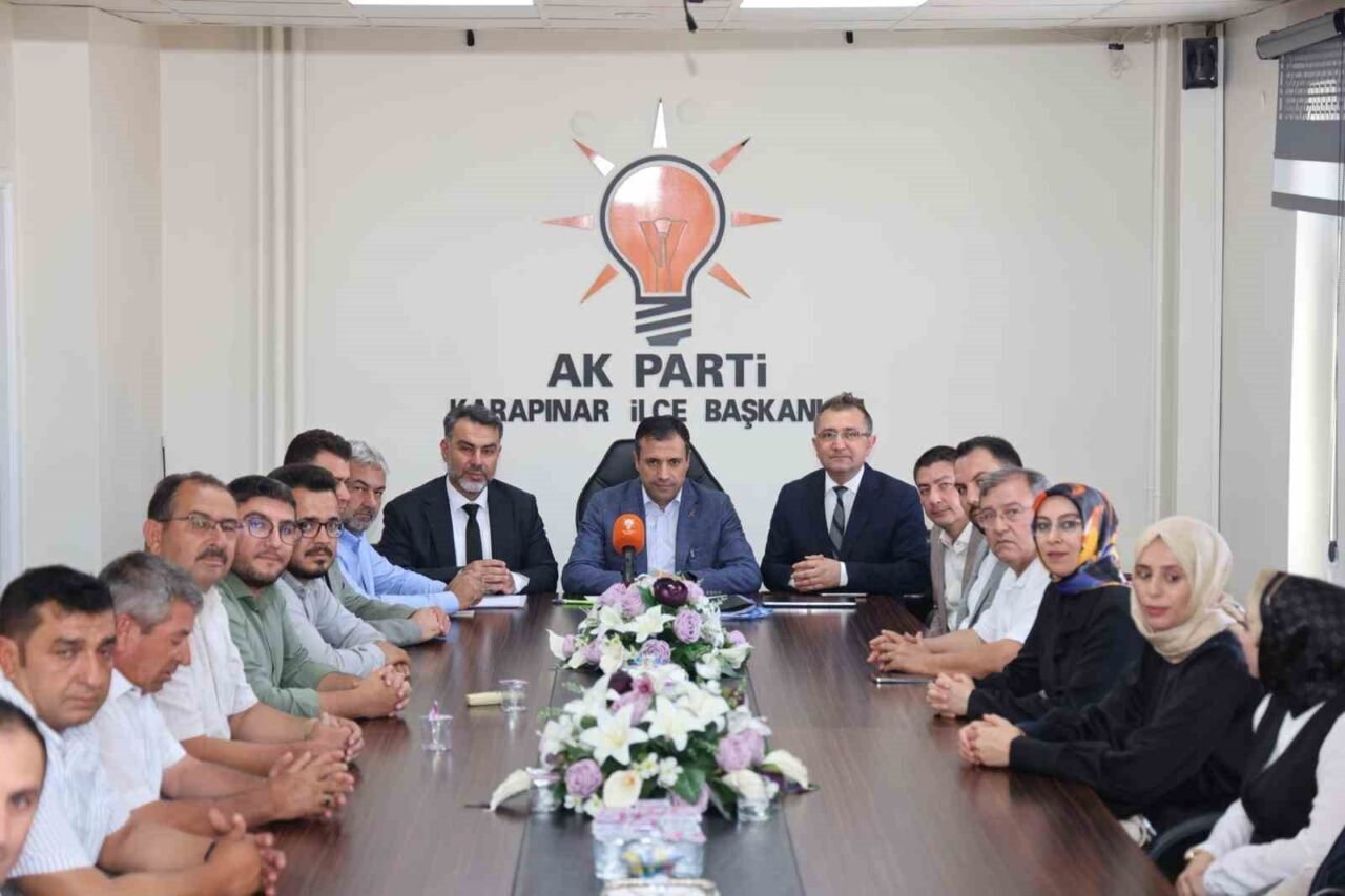 AK Parti Konya İl Başkanı Fatih Özgökçen, Karapınar'da teşkilat buluşmaları,