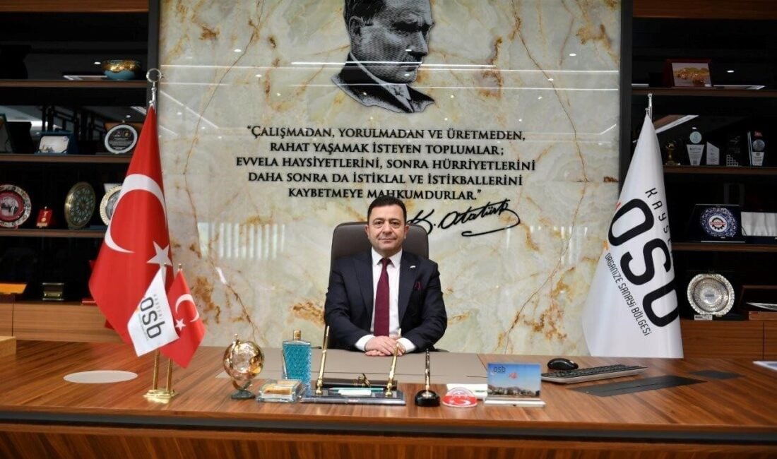 Kayseri Organize Sanayi Bölgesi Yönetim Kurulu Başkanı Mehmet Yalçın, İSO