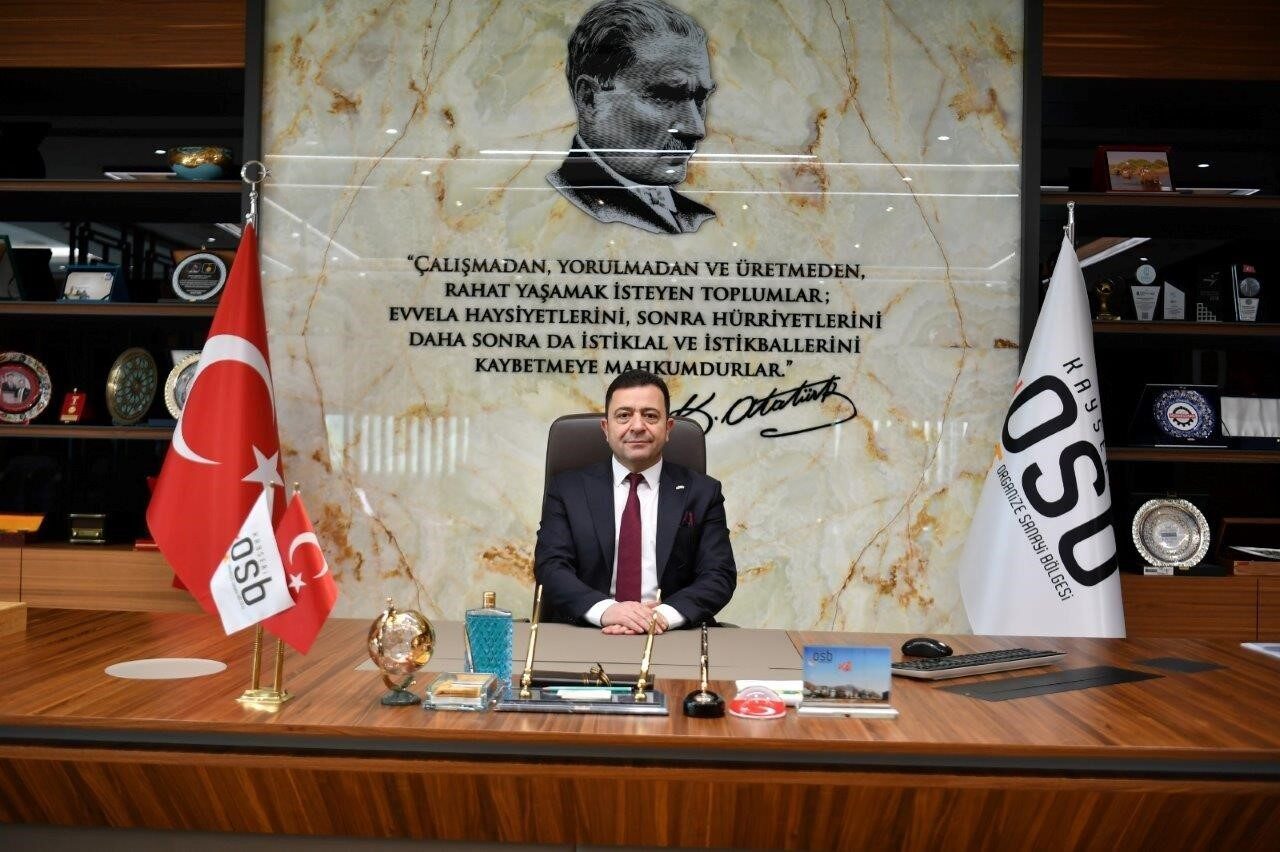 Kayseri Organize Sanayi Bölgesi Yönetim Kurulu Başkanı Mehmet Yalçın, İSO